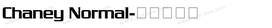Chaney Normal字体转换